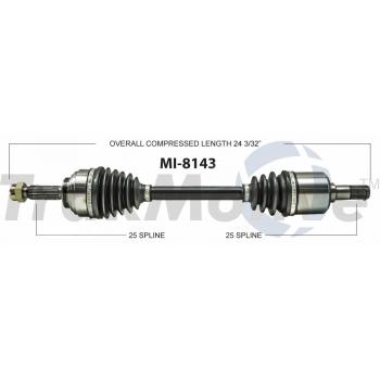 1988 Mitsubishi Galant CV Axle Shaft Front Right TrakMotive MI8143 image 1 of 3