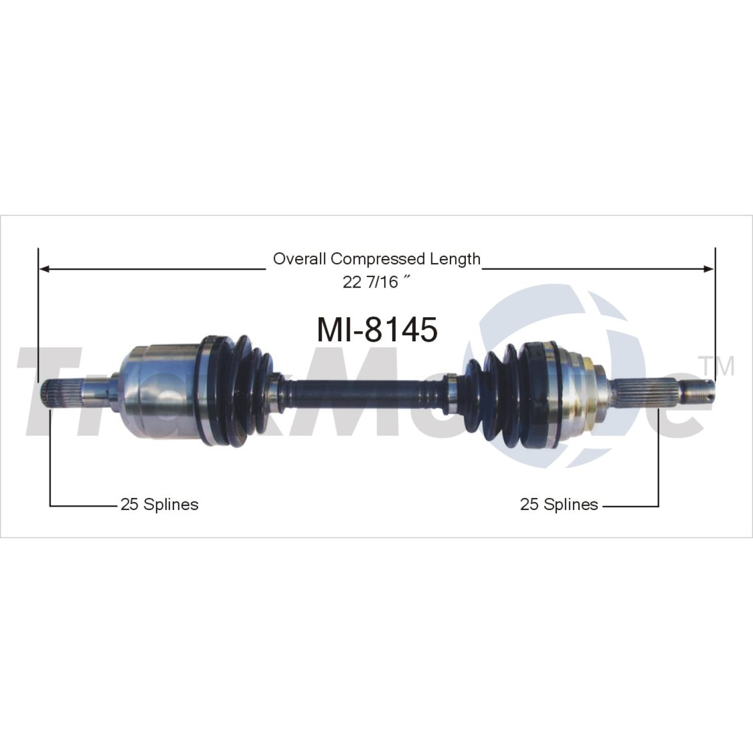 TrakMotive MI8145 - CV Axle Shaft TrakMotive MI8145 CV Axle Shaft product image 1 of 3