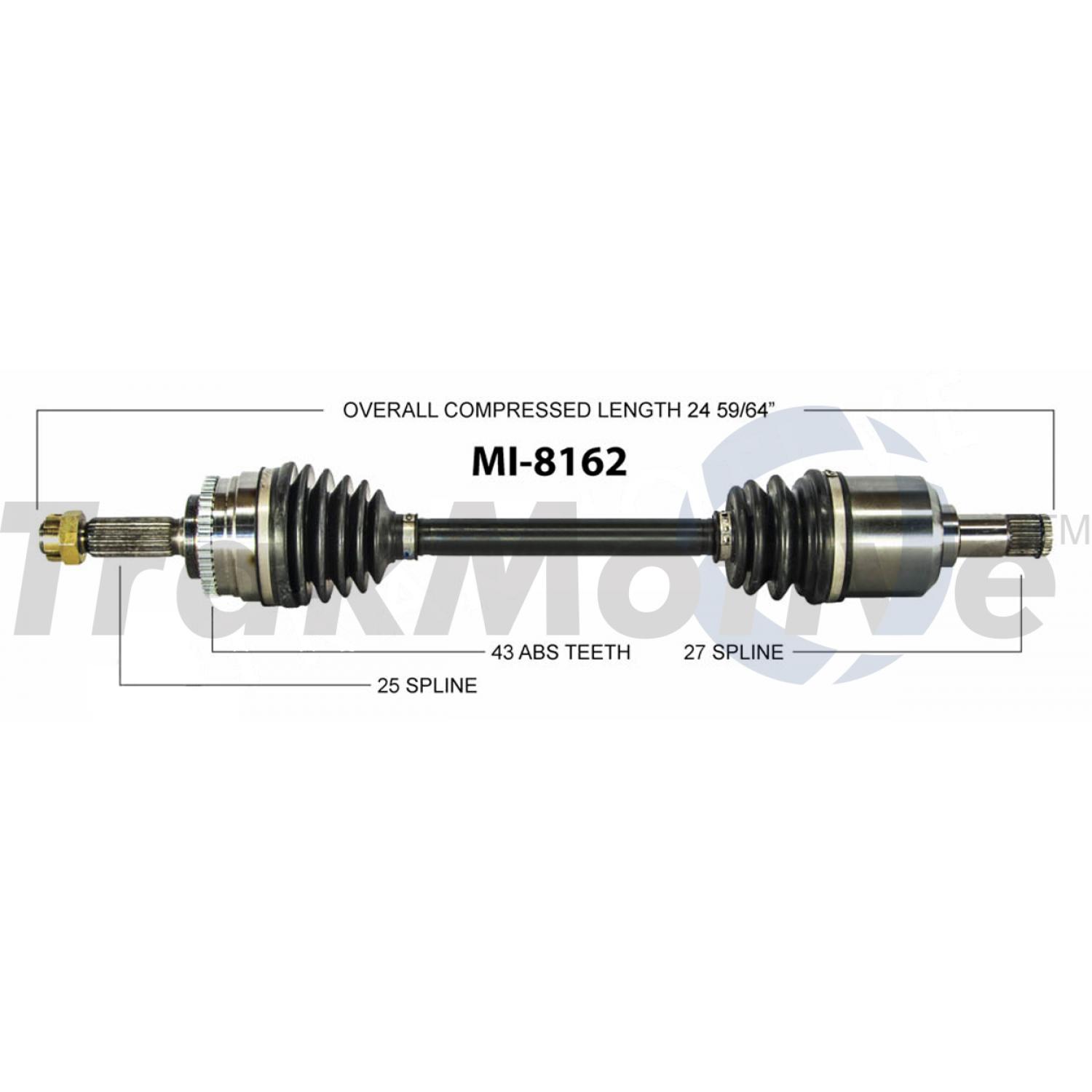 TrakMotive MI8162 - CV Axle Shaft TrakMotive MI8162 CV Axle Shaft product image 1 of 3