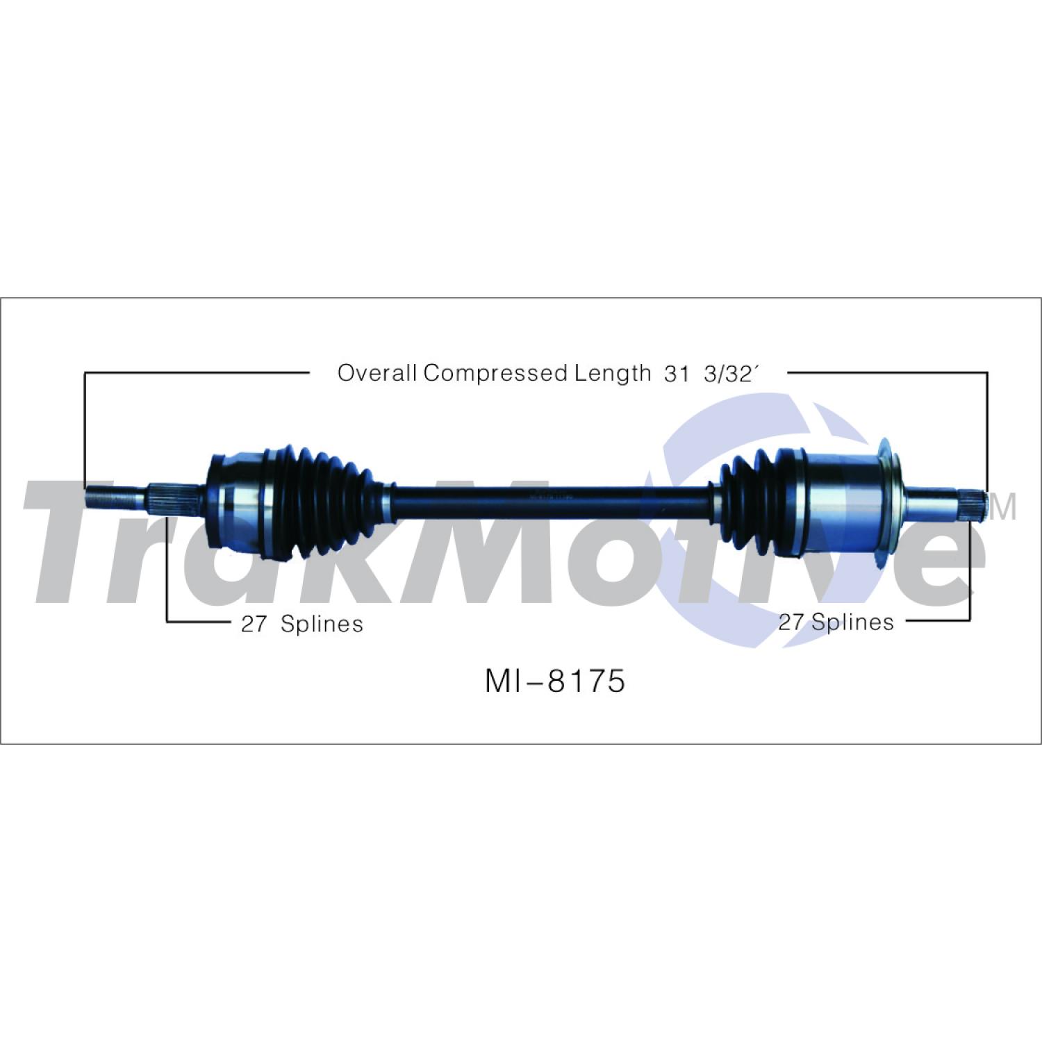 TrakMotive MI8175 CV Axle Shaft product image 1 of 3