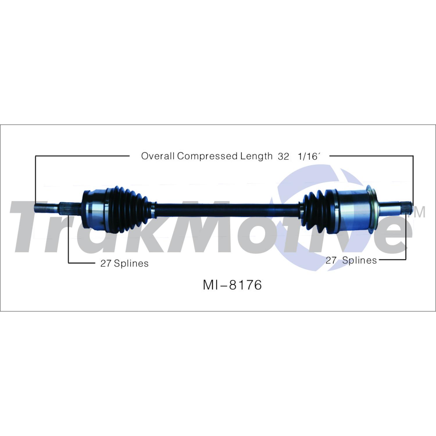 TrakMotive MI8176 - CV Axle Shaft TrakMotive MI8176 CV Axle Shaft product image 1 of 3