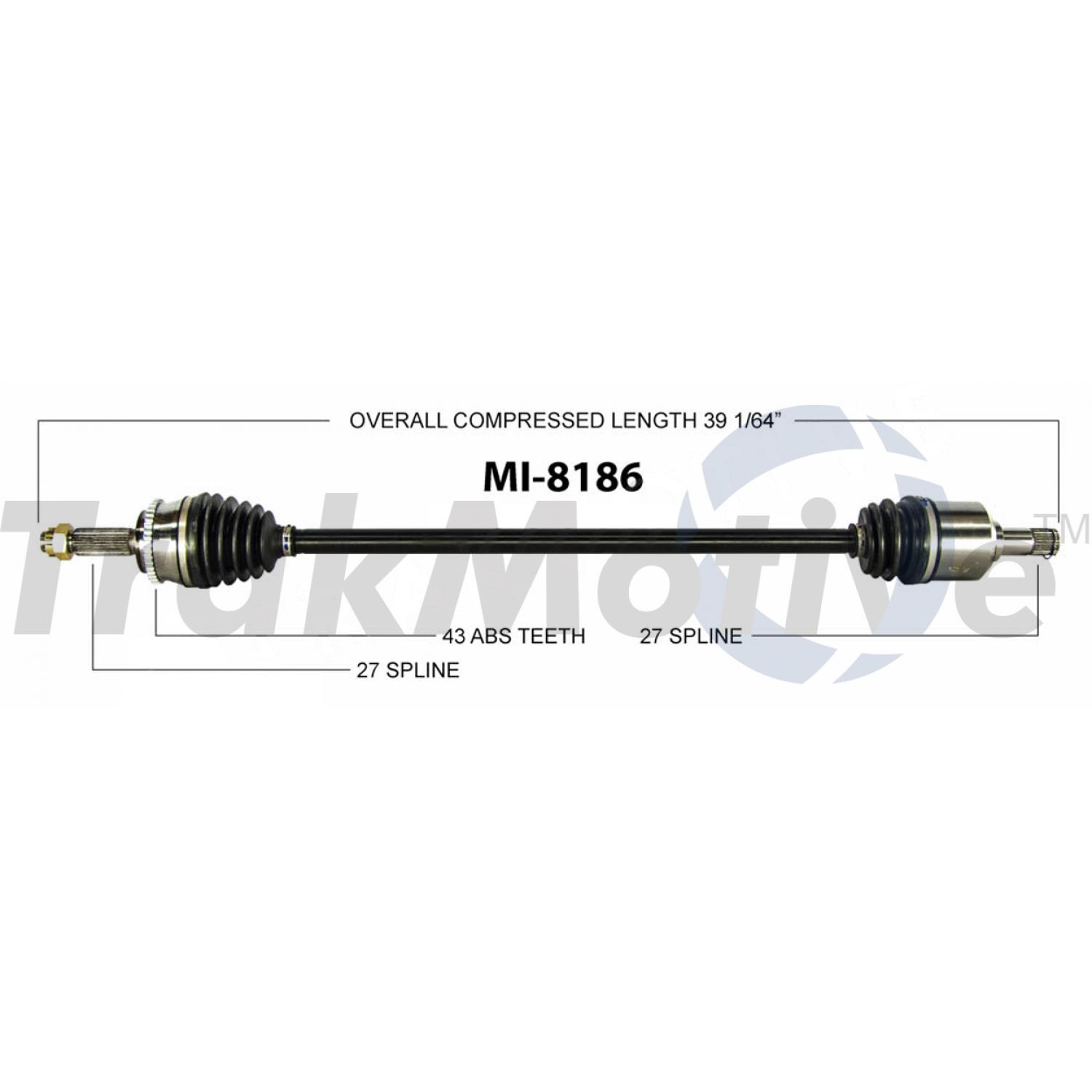 TrakMotive MI8186 - CV Axle Shaft TrakMotive MI8186 CV Axle Shaft product image 1 of 3