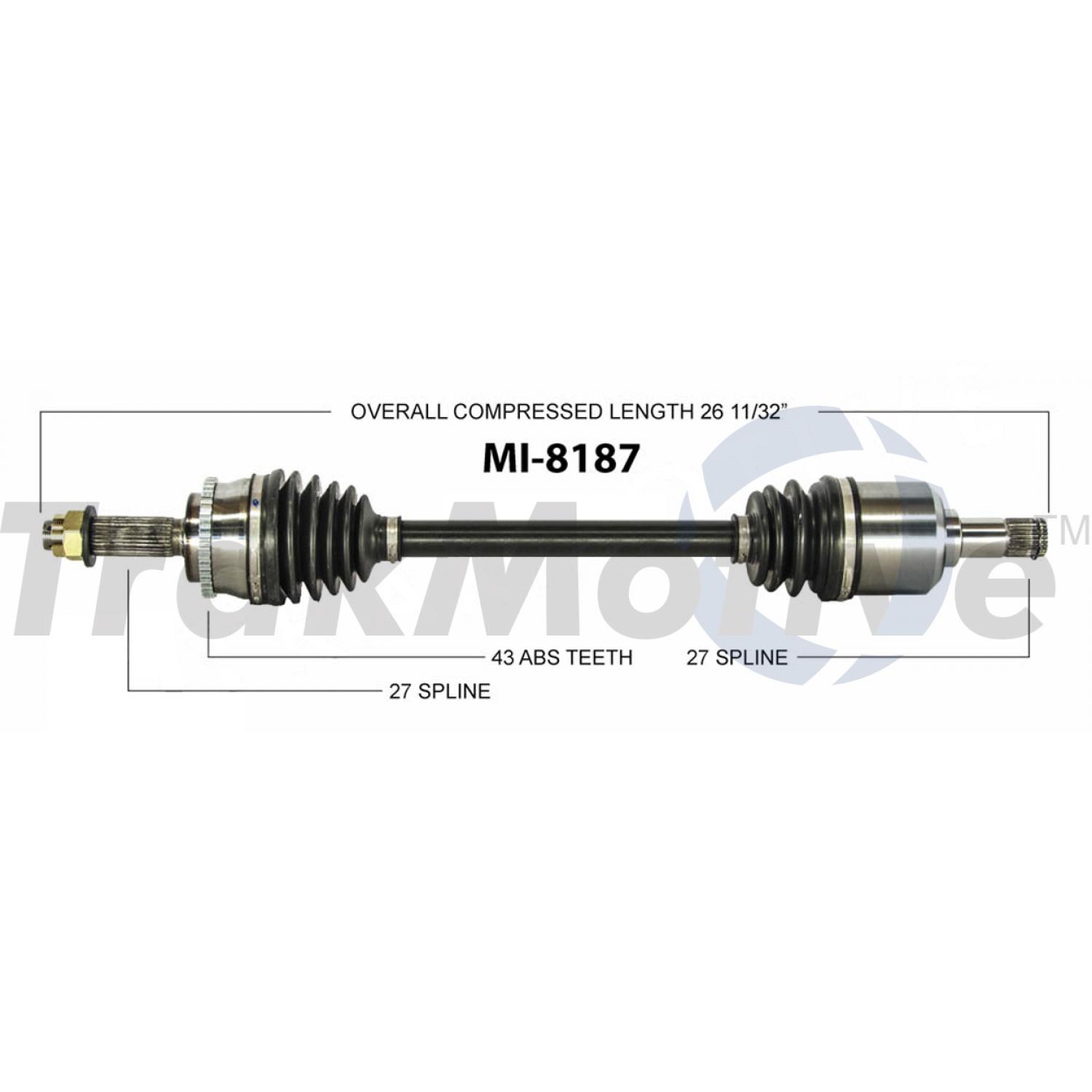 TrakMotive MI8187 - CV Axle Shaft TrakMotive MI8187 CV Axle Shaft product image 1 of 3