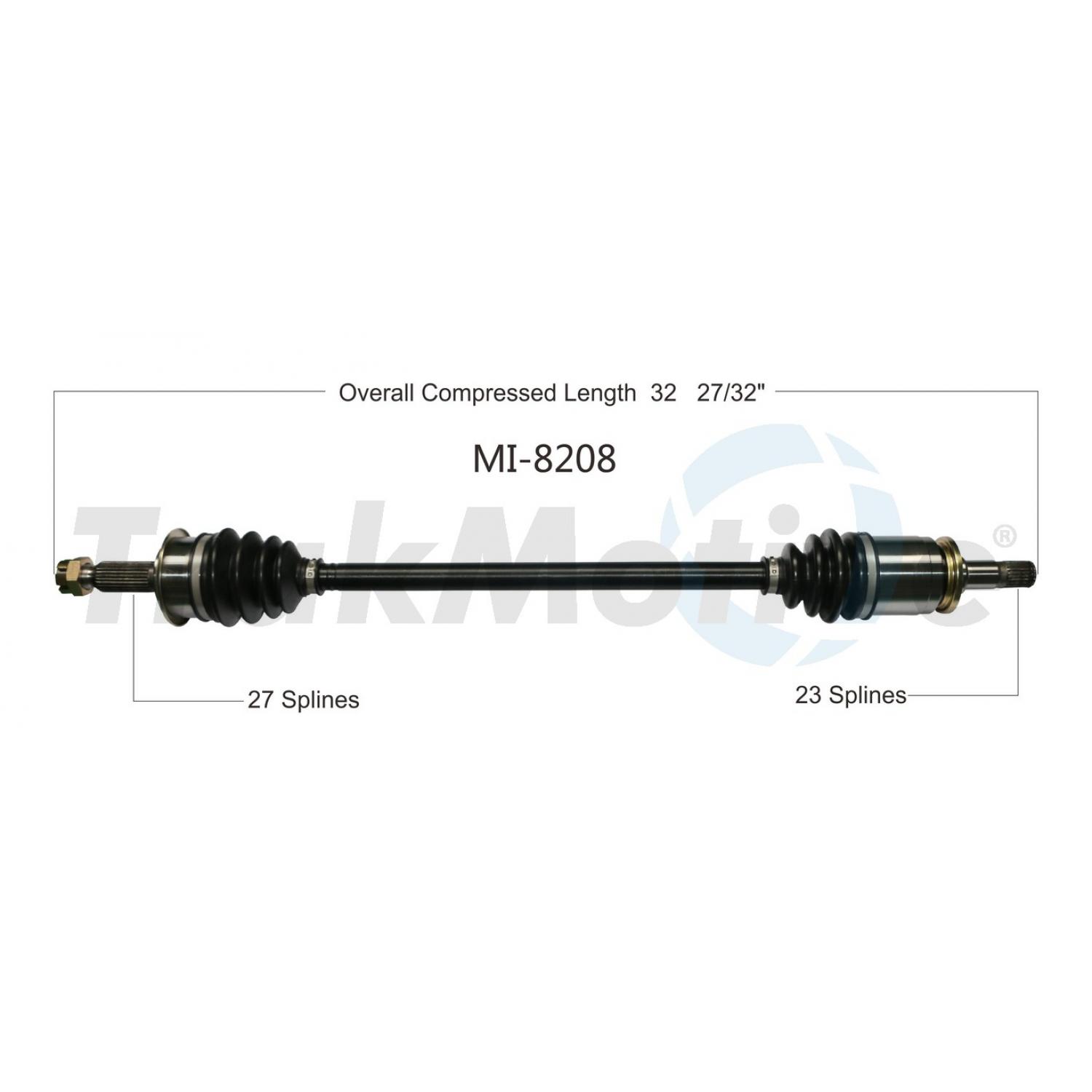 TrakMotive MI8208 CV Axle Shaft product image 1 of 3