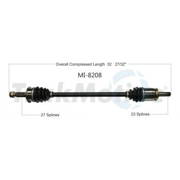 2007 Mitsubishi Outlander CV Axle Shaft Rear Right TrakMotive MI8208 image 1 of 3