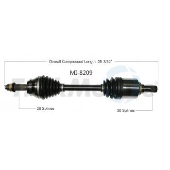 2007 Mitsubishi Outlander CV Axle Shaft Front Left TrakMotive MI8209 image 1 of 3