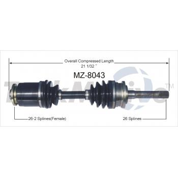 1993 Mazda B2600 CV Axle Shaft