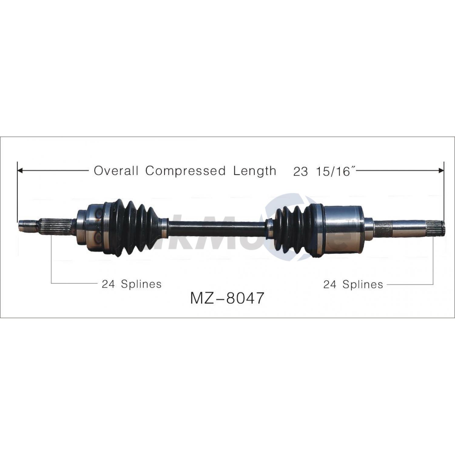 TrakMotive MZ8047 CV Axle Shaft product image 1 of 3