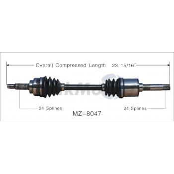 1989 Mazda 323 CV Axle Shaft Front Left TrakMotive MZ8047 image 1 of 3