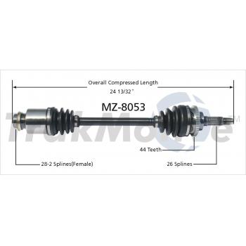 1998 Mazda Protege CV Axle Shaft Front Right TrakMotive MZ8053 image 1 of 3