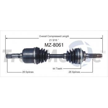 1997 Mazda MPV CV Axle Shaft