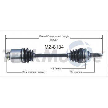 2005 Mazda 6 CV Axle Shaft Front Right TrakMotive MZ8134 image 1 of 3