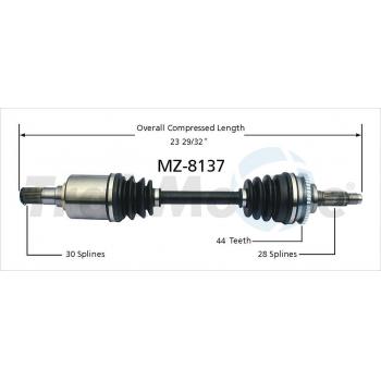 2005 Mazda 6 CV Axle Shaft Front Left TrakMotive MZ8137 image 1 of 3