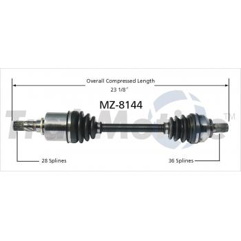 2005 Mazda 3 CV Axle Shaft Front Left TrakMotive MZ8144 image 1 of 3