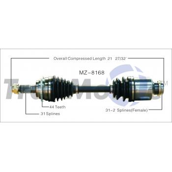 2006 Mazda 6 CV Axle Shaft Front Right TrakMotive MZ8168 image 1 of 3