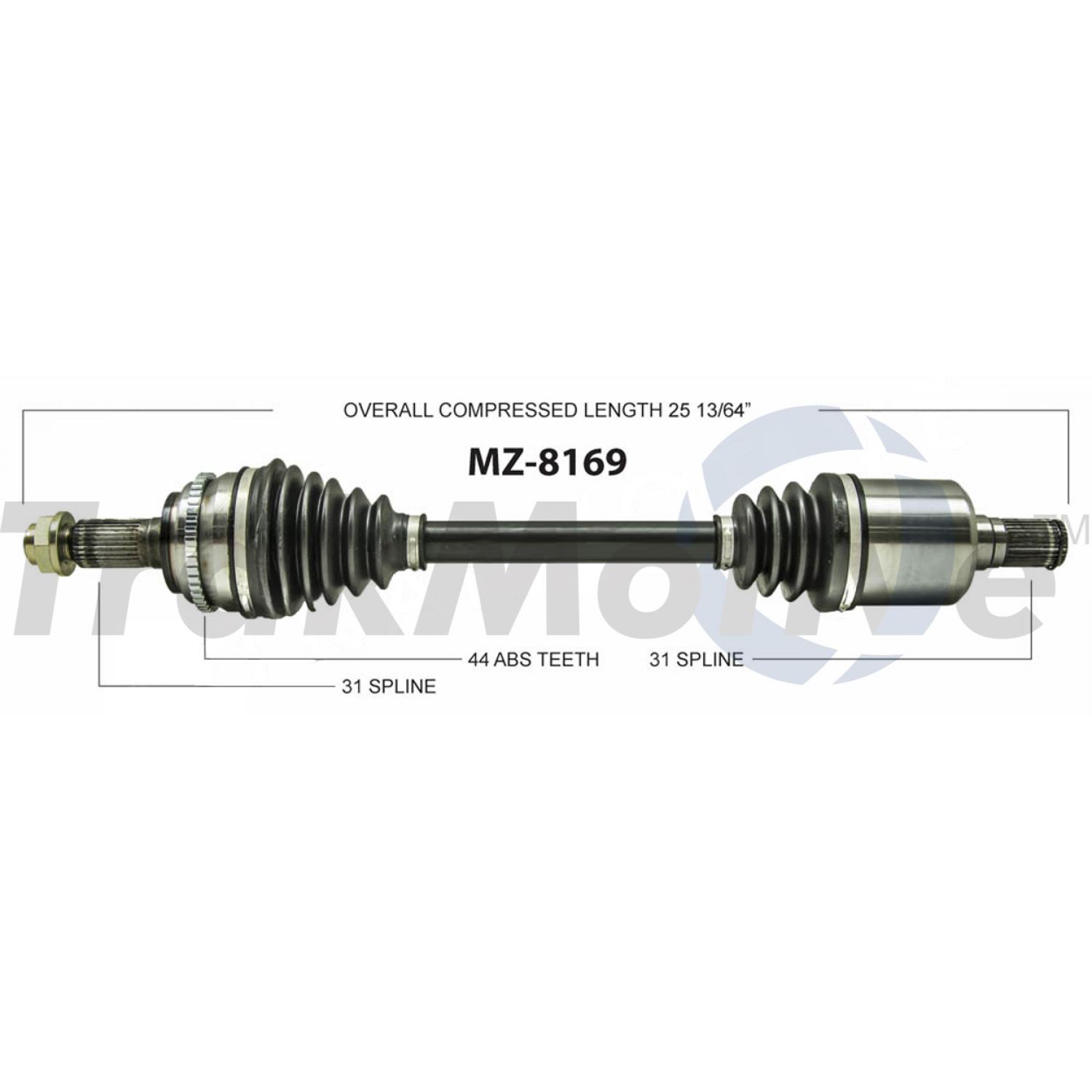 TrakMotive MZ8169 - CV Axle Shaft TrakMotive MZ8169 CV Axle Shaft product image 1 of 3