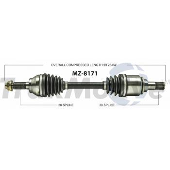 2009 Mazda 3 CV Axle Shaft Front Left TrakMotive MZ8171 image 1 of 3