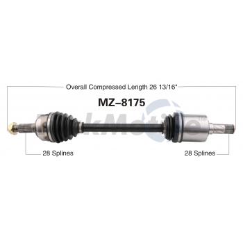 2012 Mazda 6 CV Axle Shaft Front Left TrakMotive MZ8175 image 1 of 3