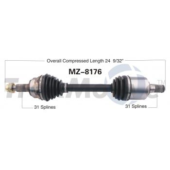 2012 Mazda 6 CV Axle Shaft Front Left TrakMotive MZ8176 image 1 of 3
