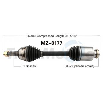 2012 Mazda 6 CV Axle Shaft Front Right TrakMotive MZ8177 image 1 of 3