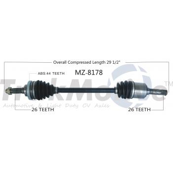 1997 Mazda Miata CV Axle Shaft Rear Left TrakMotive MZ8178 image 1 of 3