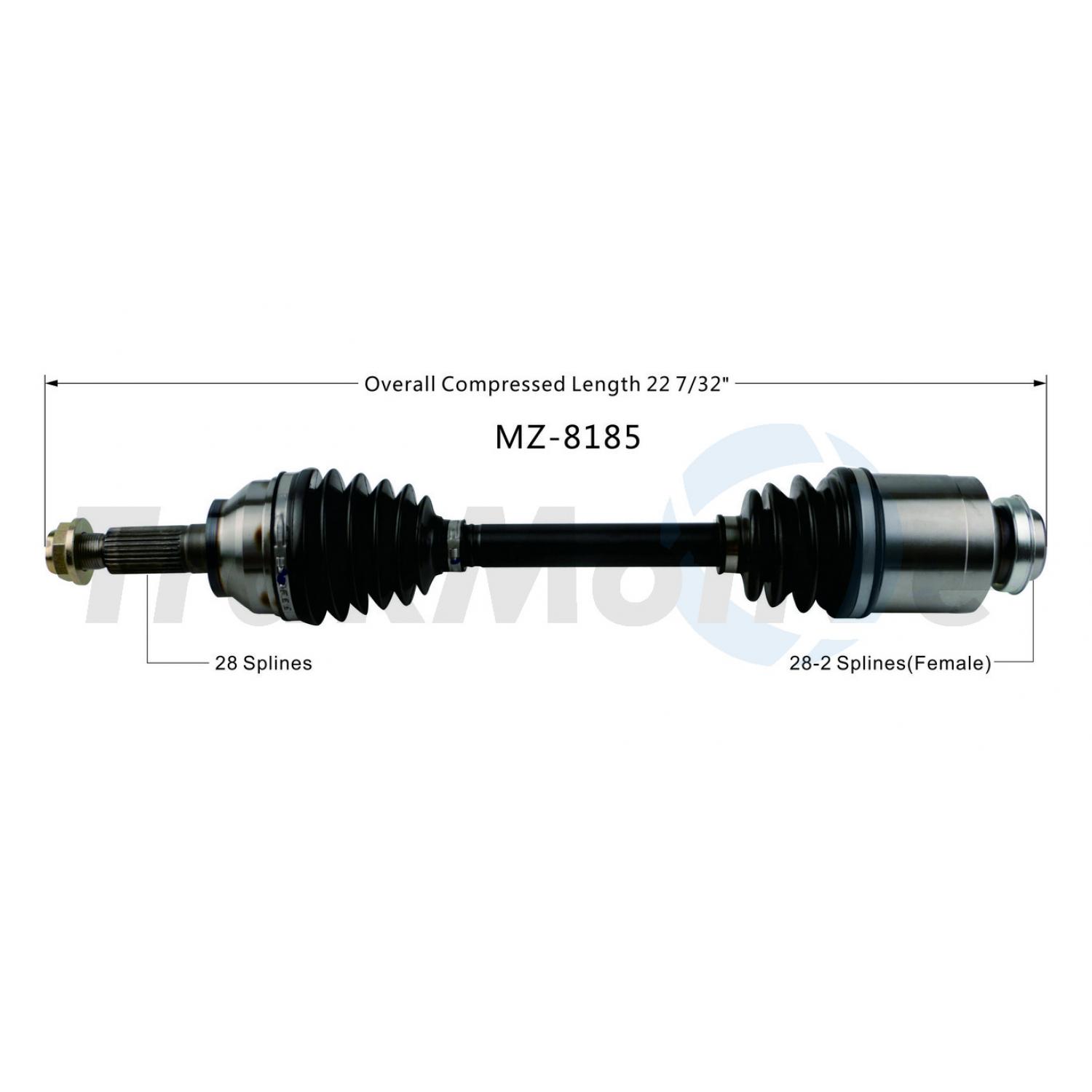 TrakMotive MZ8185 - CV Axle Shaft TrakMotive MZ8185 CV Axle Shaft product image 1 of 4