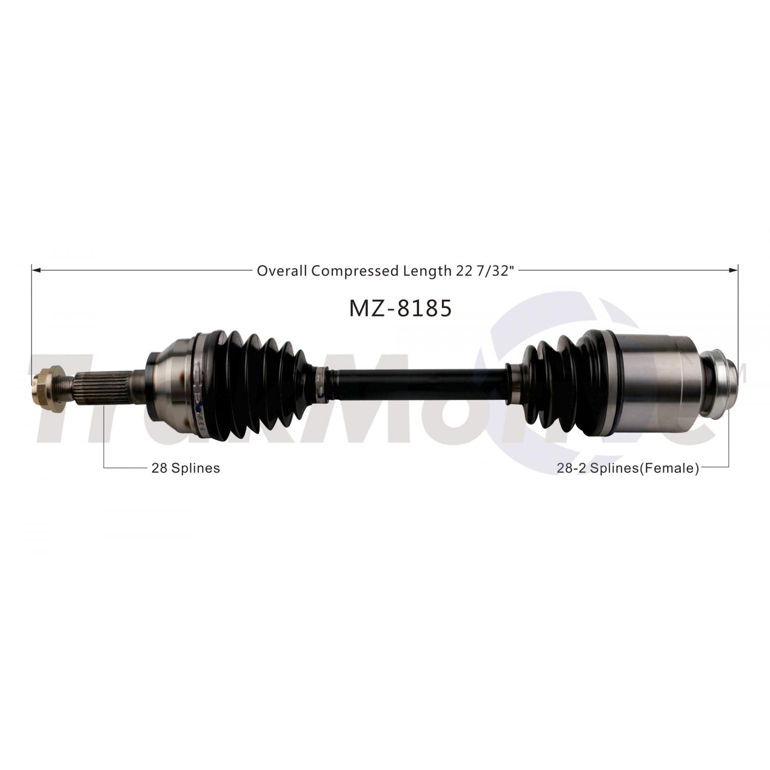 TrakMotive MZ8185 - CV Axle Shaft TrakMotive MZ8185 CV Axle Shaft product image 2 of 4
