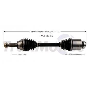 2013 Mazda 5 CV Axle Shaft Front Right TrakMotive MZ8185 image 2 of 4