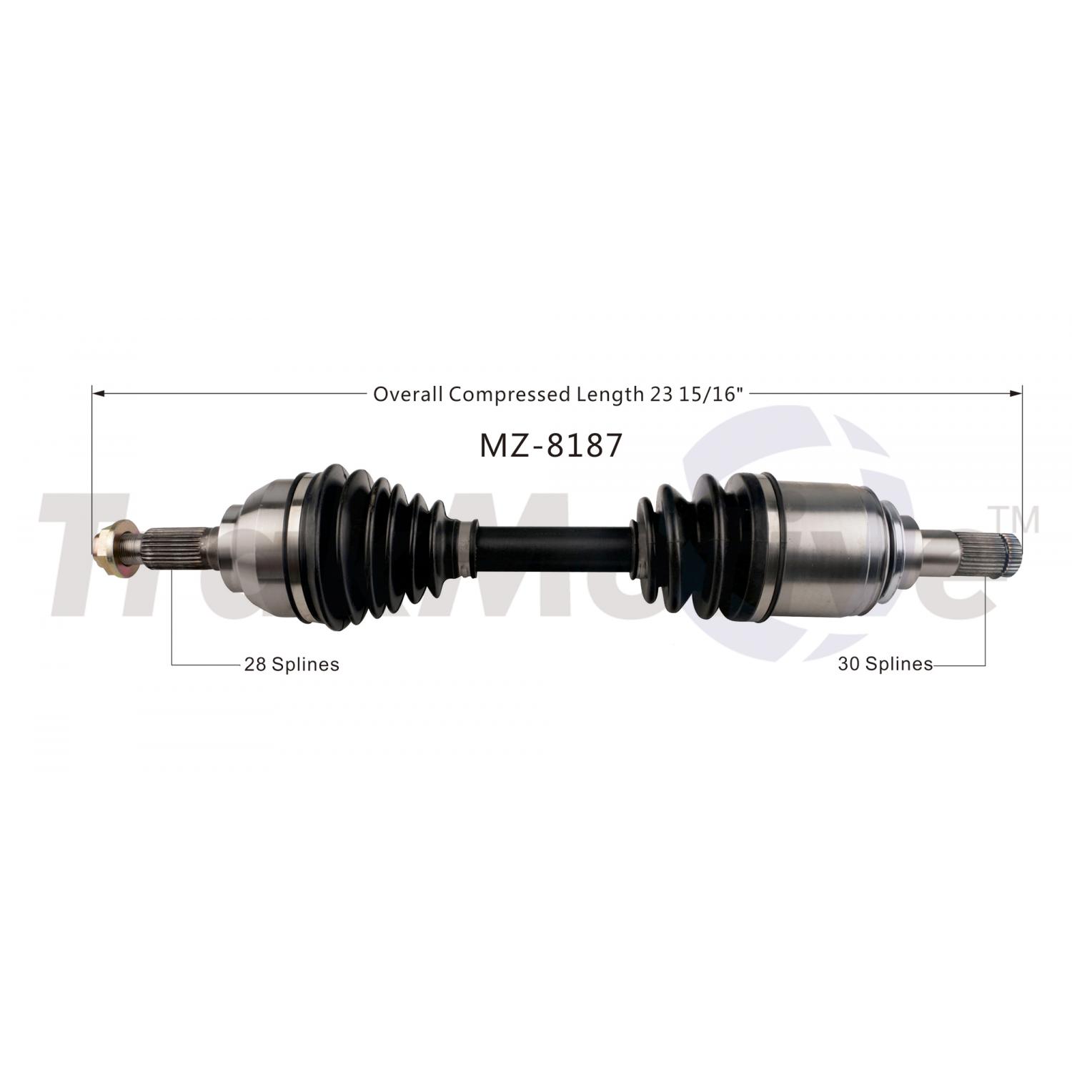 TrakMotive MZ8187 - CV Axle Shaft TrakMotive MZ8187 CV Axle Shaft product image 1 of 3
