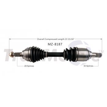 2011 Mazda 3 CV Axle Shaft Front Left TrakMotive MZ8187 image 1 of 3