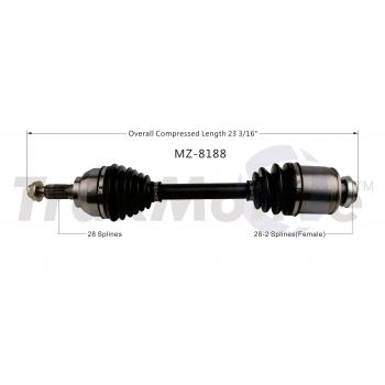 2011 Mazda 3 CV Axle Shaft Front Right TrakMotive MZ8188 image 1 of 3