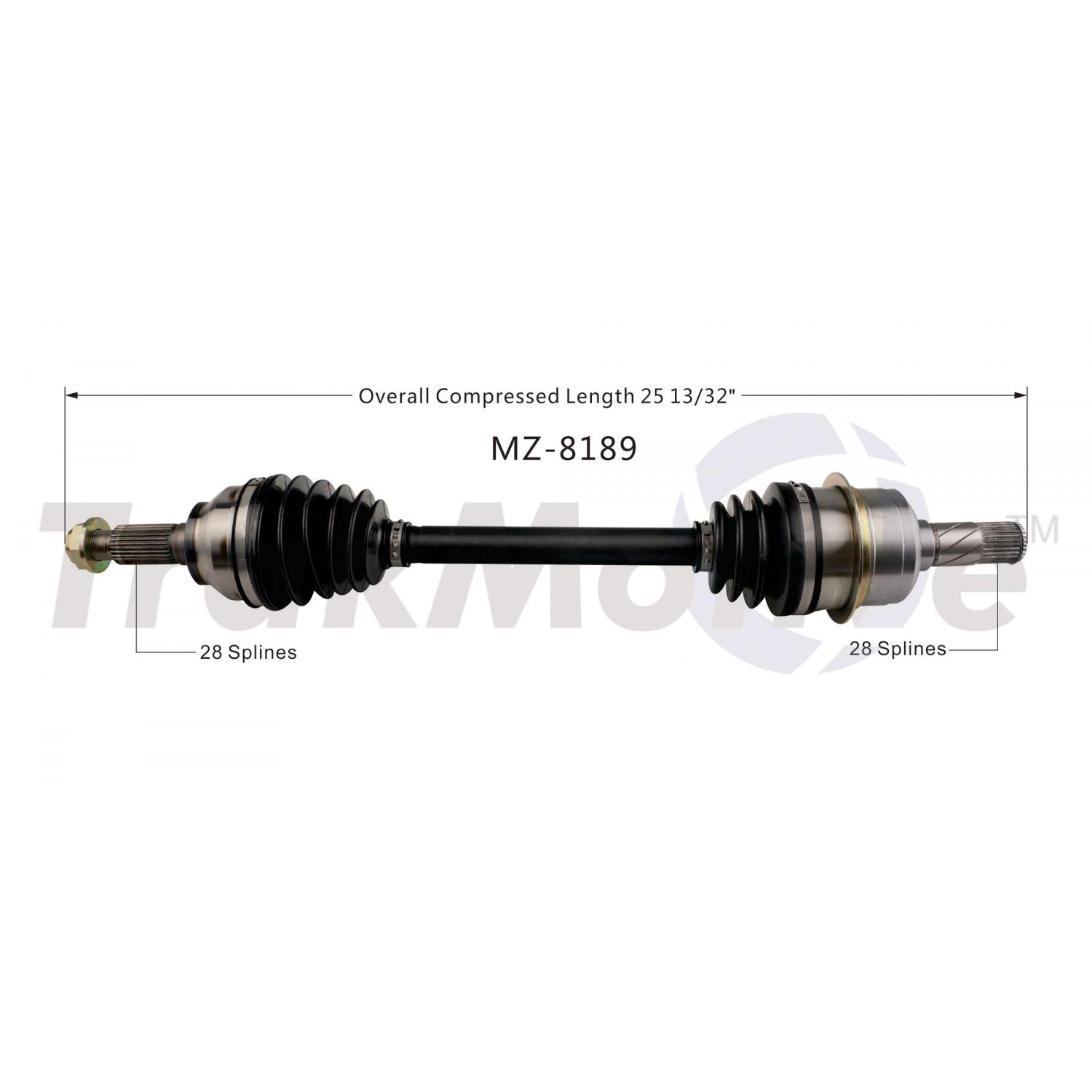 TrakMotive MZ8189 - CV Axle Shaft TrakMotive MZ8189 CV Axle Shaft product image 1 of 3