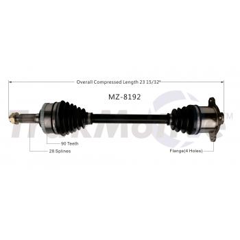 1991 Mazda 929 CV Axle Shaft Rear Left TrakMotive MZ8192 image 1 of 3