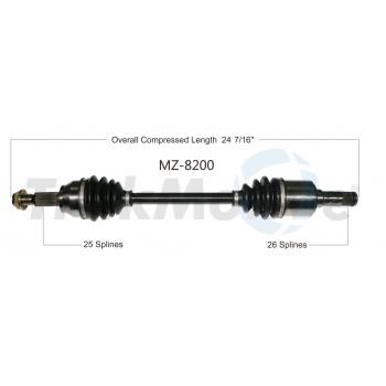 2014 Mazda 2 CV Axle Shaft