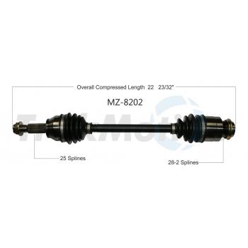 2014 Mazda 2 CV Axle Shaft Front Right TrakMotive MZ8202 image 1 of 3