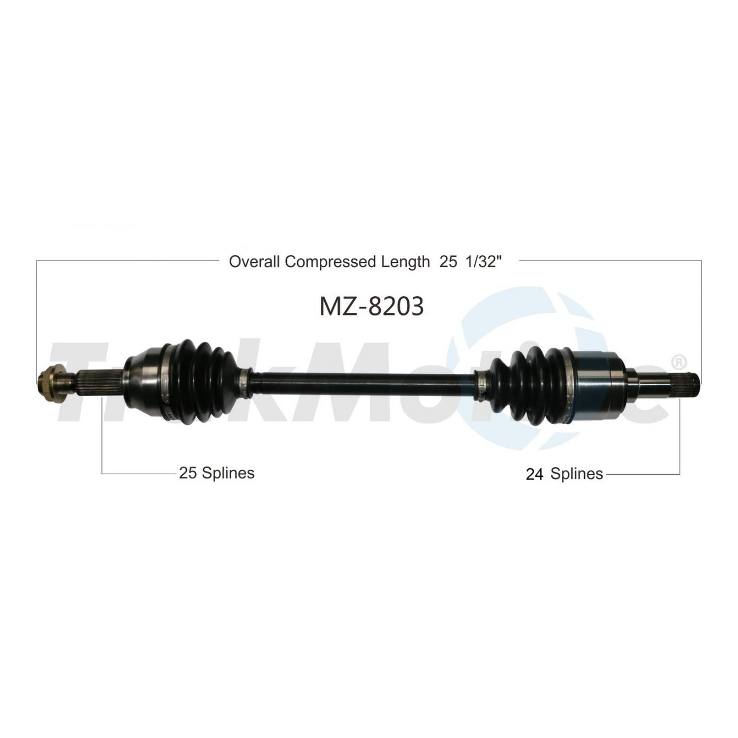 TrakMotive MZ8203 - CV Axle Shaft TrakMotive MZ8203 CV Axle Shaft product image 1 of 3
