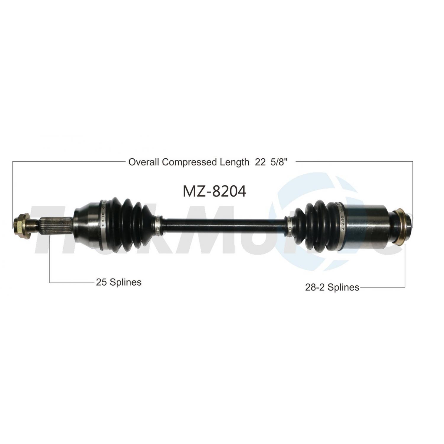 TrakMotive MZ8204 - CV Axle Shaft TrakMotive MZ8204 CV Axle Shaft product image 1 of 3