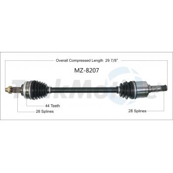 2014 Mazda MX-5 Miata CV Axle Shaft