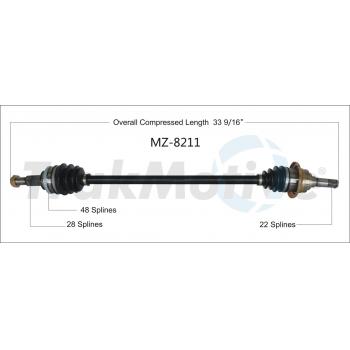 2016 Mazda CX-5 CV Axle Shaft