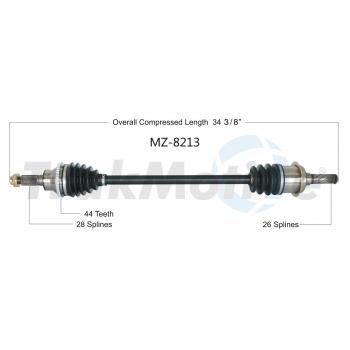 2013 Mazda CX-9 CV Axle Shaft Rear Right TrakMotive MZ8213 image 1 of 3