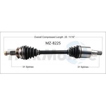 2016 Mazda CX-5 CV Axle Shaft Front Left TrakMotive MZ8225 image 1 of 3