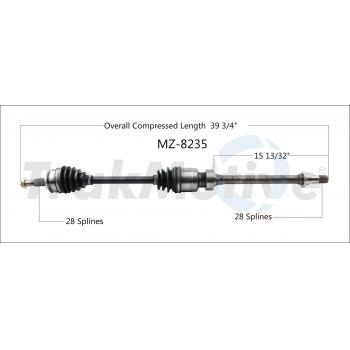 2018 Mazda 3 CV Axle Shaft