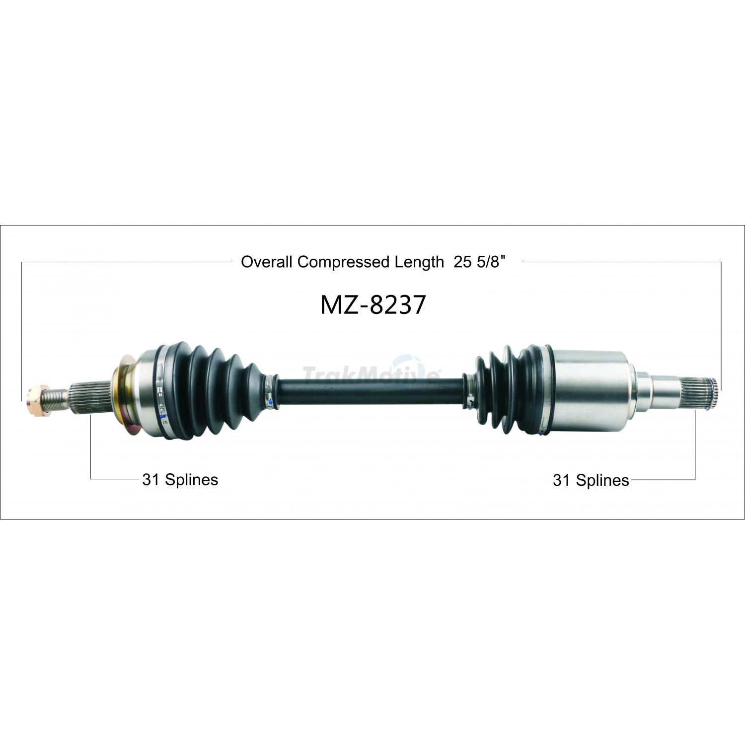 TrakMotive MZ8237 - CV Axle Shaft TrakMotive MZ8237 CV Axle Shaft product image 1 of 3