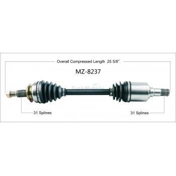 2016 Mazda CX-5 CV Axle Shaft Front Left TrakMotive MZ8237 image 1 of 3