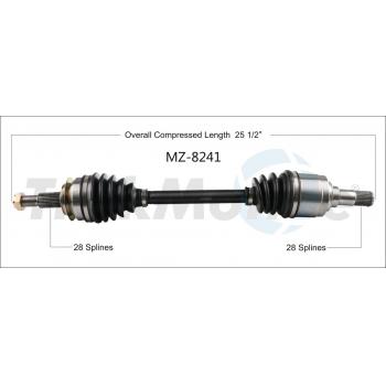 2018 Mazda 3 CV Axle Shaft Front Left TrakMotive MZ8241 image 1 of 3