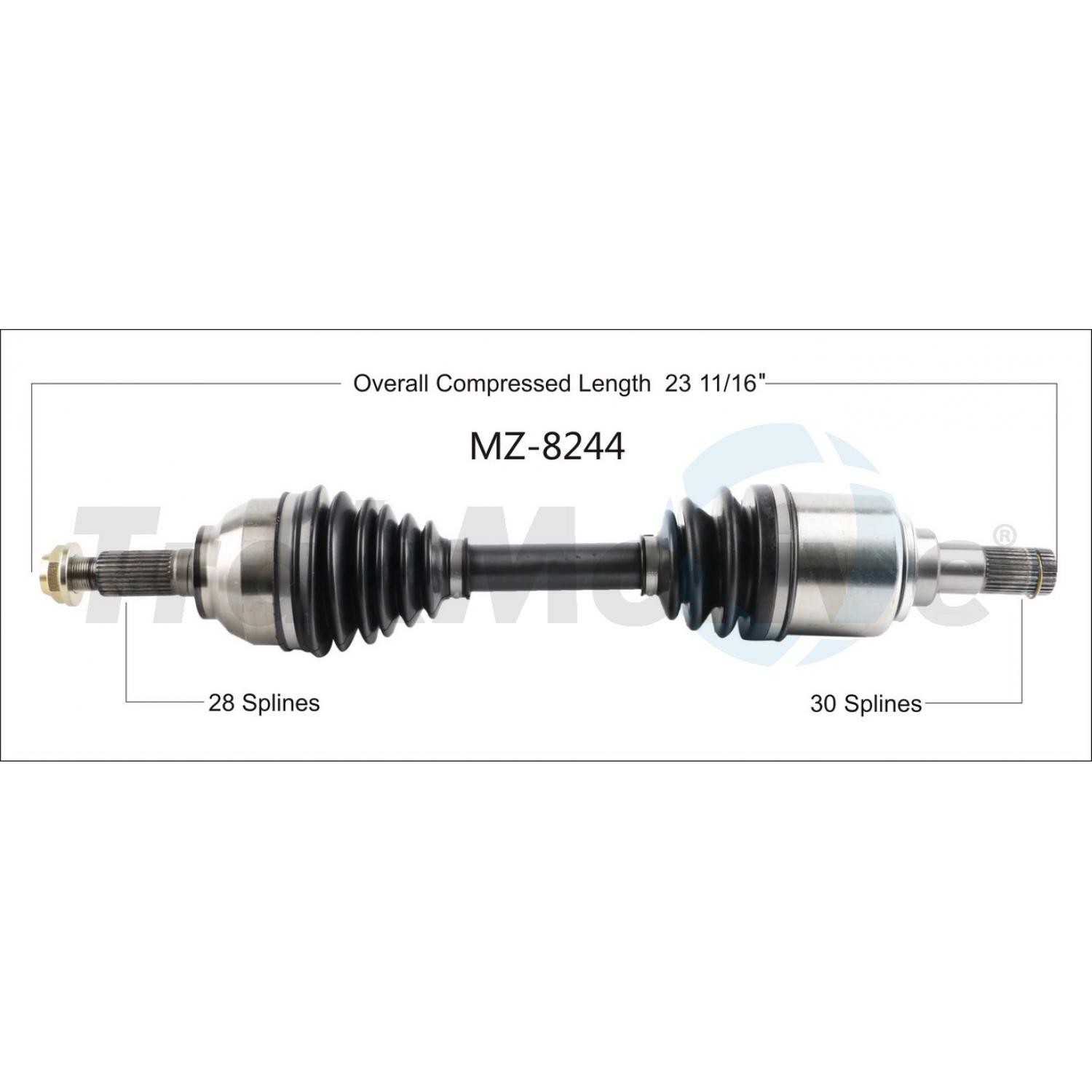 TrakMotive MZ8244 - CV Axle Shaft TrakMotive MZ8244 CV Axle Shaft product image 1 of 3