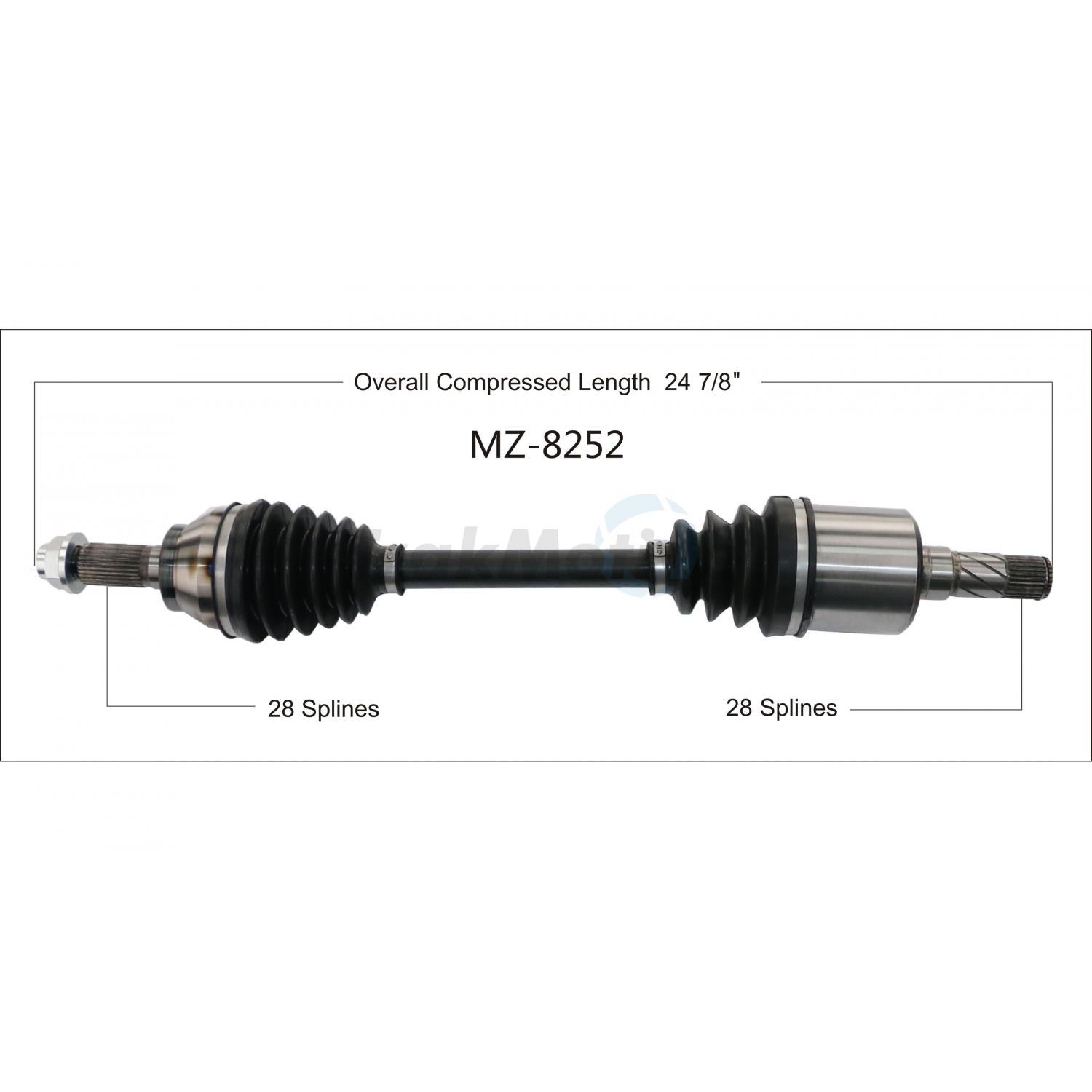 TrakMotive MZ8252 - CV Axle Shaft TrakMotive MZ8252 CV Axle Shaft product image 1 of 3