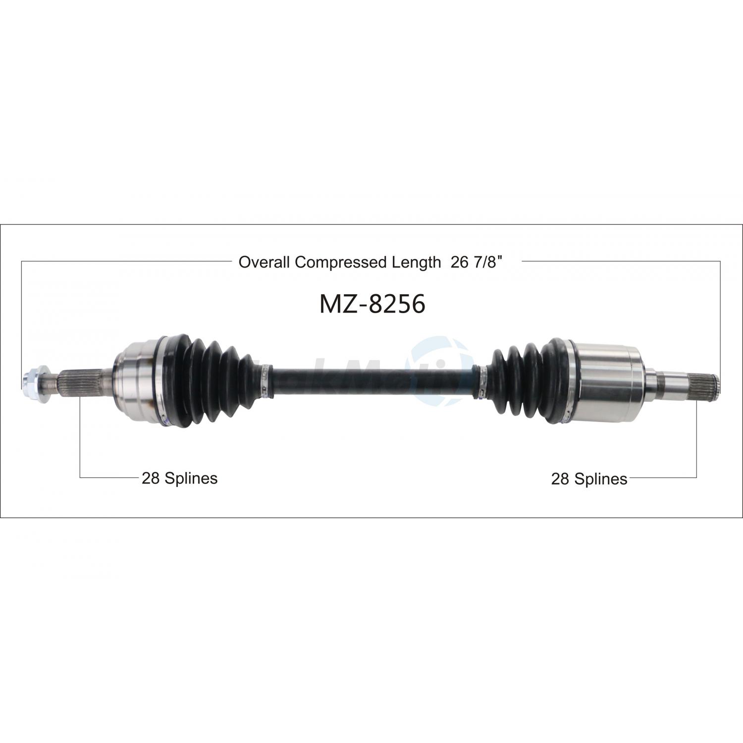 TrakMotive MZ8256 - CV Axle Shaft TrakMotive MZ8256 CV Axle Shaft product image 1 of 3