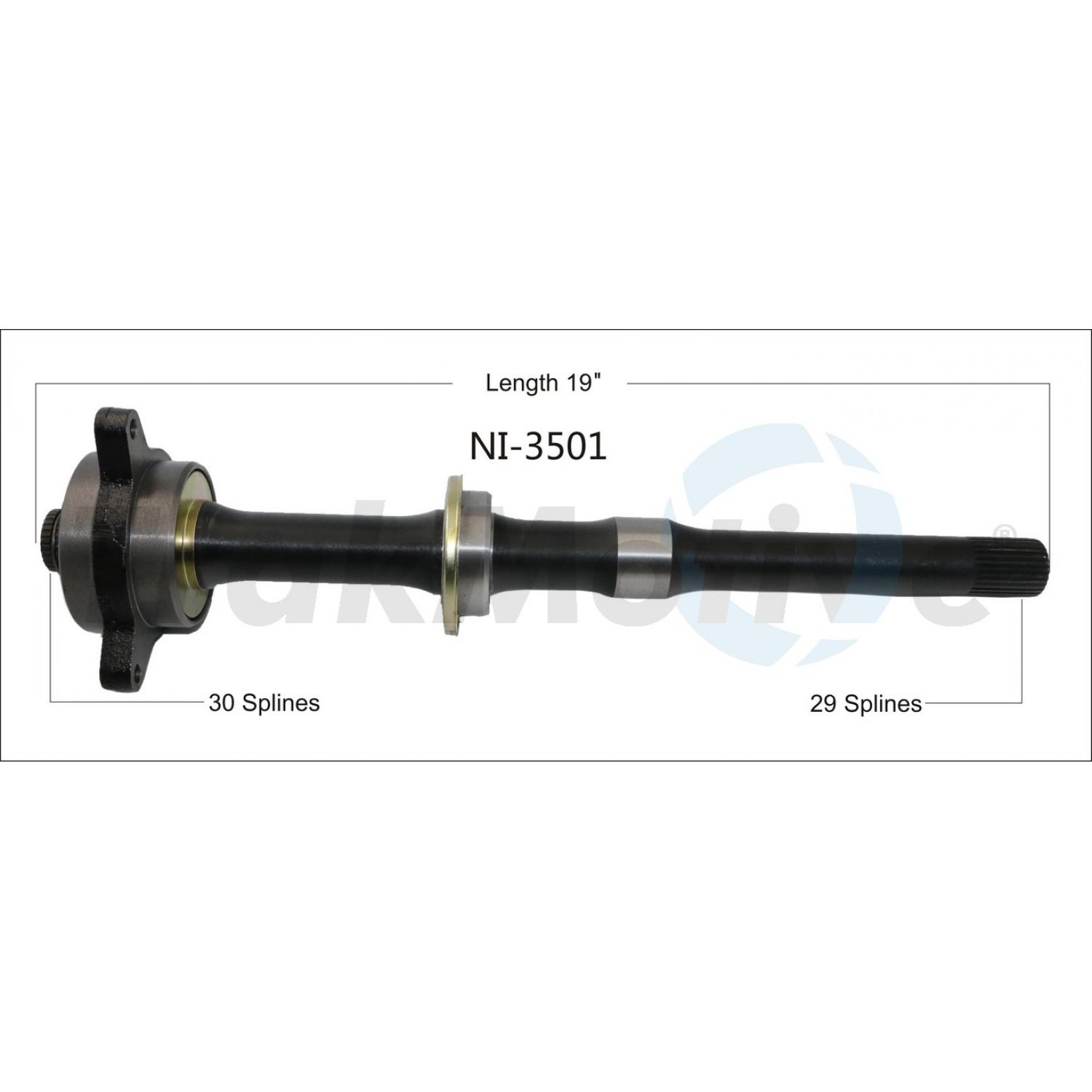TrakMotive NI3501 - CV Intermediate Shaft TrakMotive NI3501 CV Intermediate Shaft product image 1 of 3