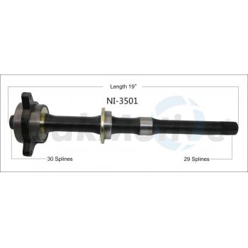 2007 Nissan Murano CV Intermediate Shaft Front Right TrakMotive NI3501 image 1 of 3